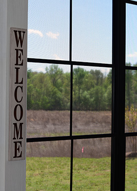 Finished Waxhaw porch enclosure interior