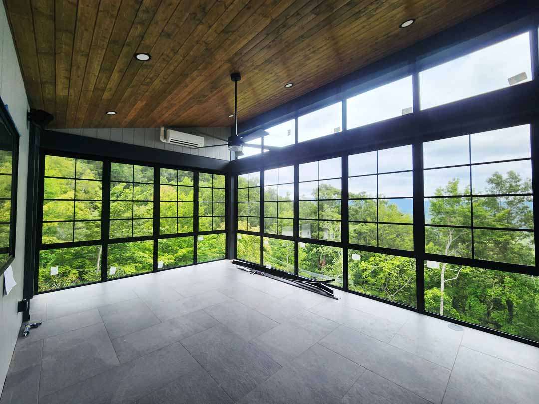 Vinyl-film porch window project image 02