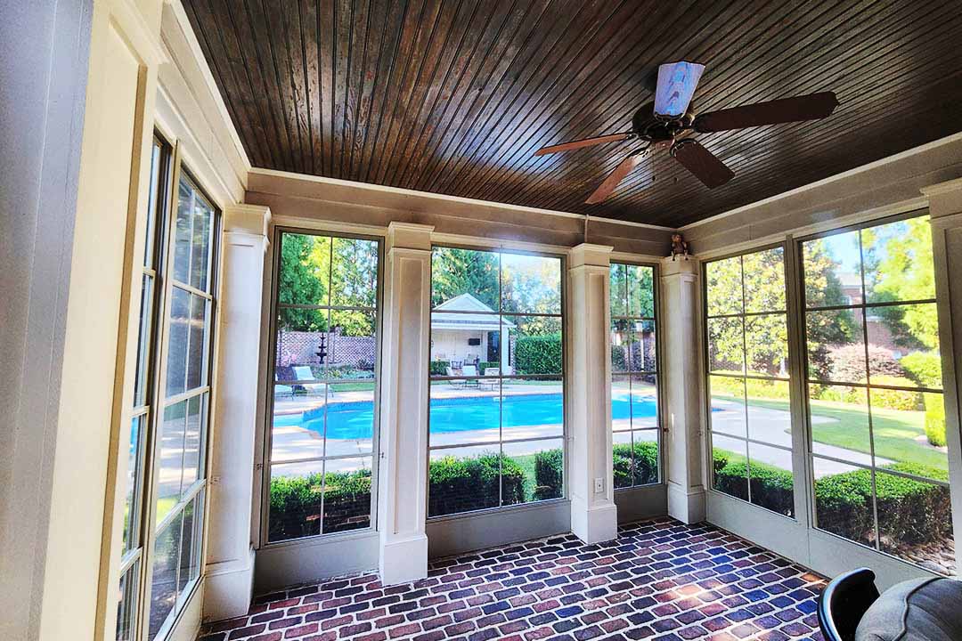 Vinyl-film porch window project image 14