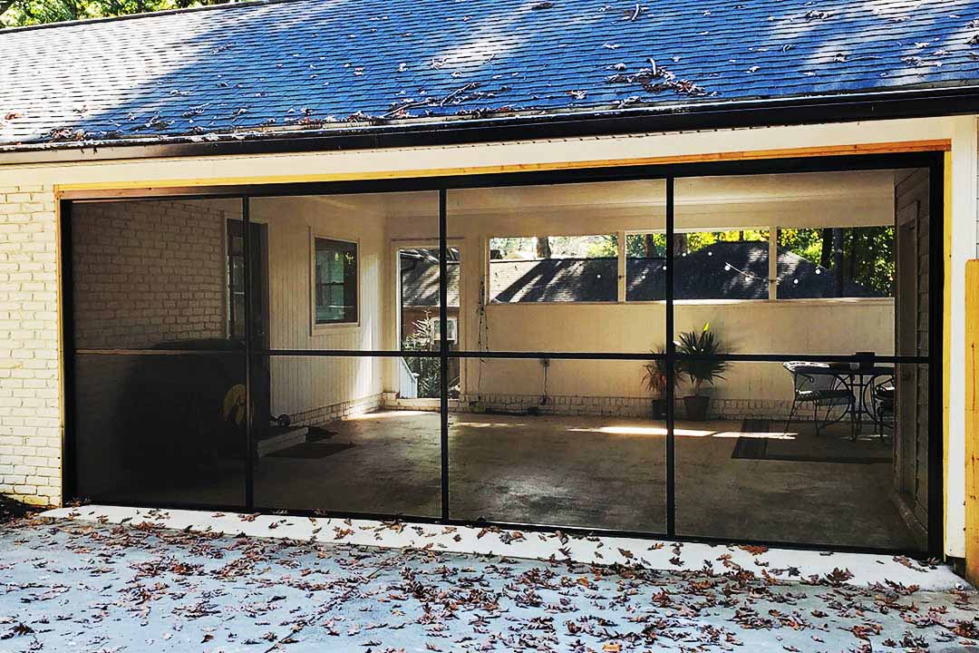 Vinyl-film porch window project image 17