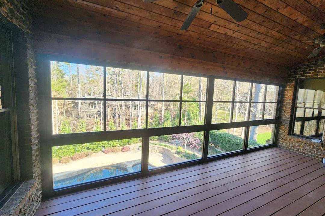 Vinyl-film porch window project image 27