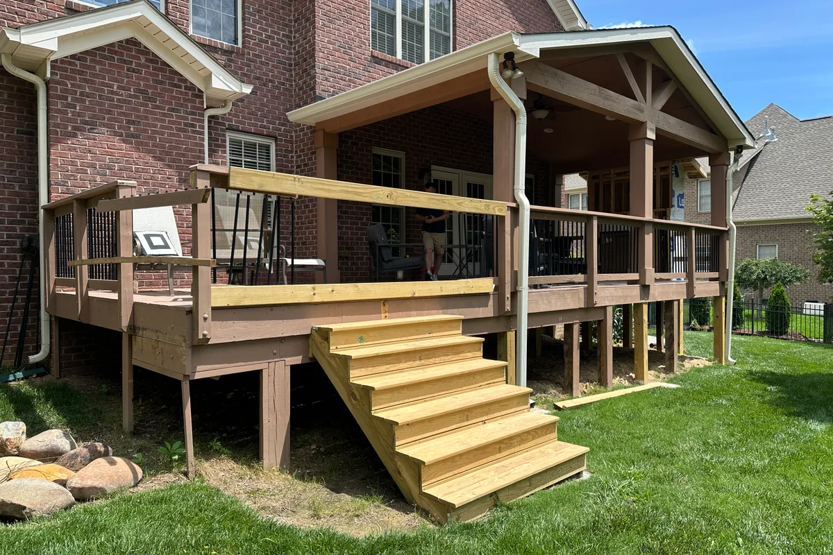 Three season glass room construction details Four Wood Matthews NC