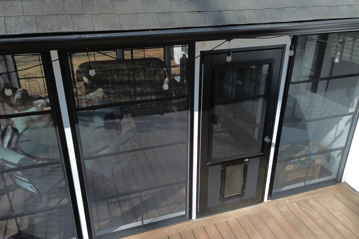 3-season room vinyl attachment detail Monroe NC project